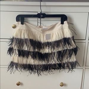 NWT Club Monaco Feathered Skirt